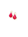 Bling Accessories Swarovski Crystal Ruby Red Drop Earrings | Grab2Buy