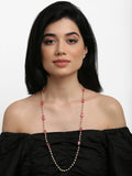 Stone And Gold-Polished Mask Chain - Ruby Raang | Grab2Buy