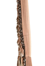 Mominos Fashion All Season Wear Camel Colour Shaded Ruffled Ready To Wear Saree | Grab2Buy