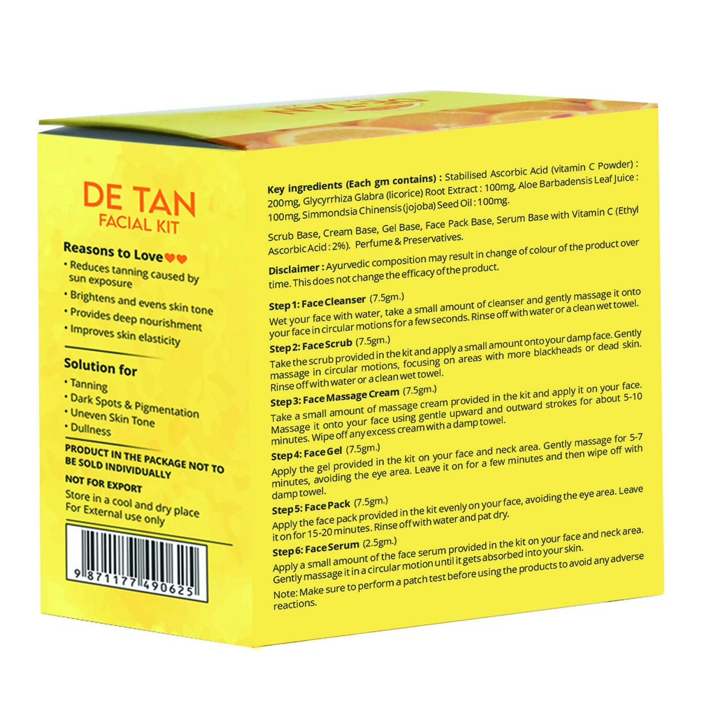 Globus Naturals De-Tan 6 Step Facial Kit | Grab2Buy
