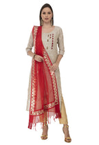 Mominos Fashion Red Orgenza Gotta Patti Dupatta | Grab2Buy