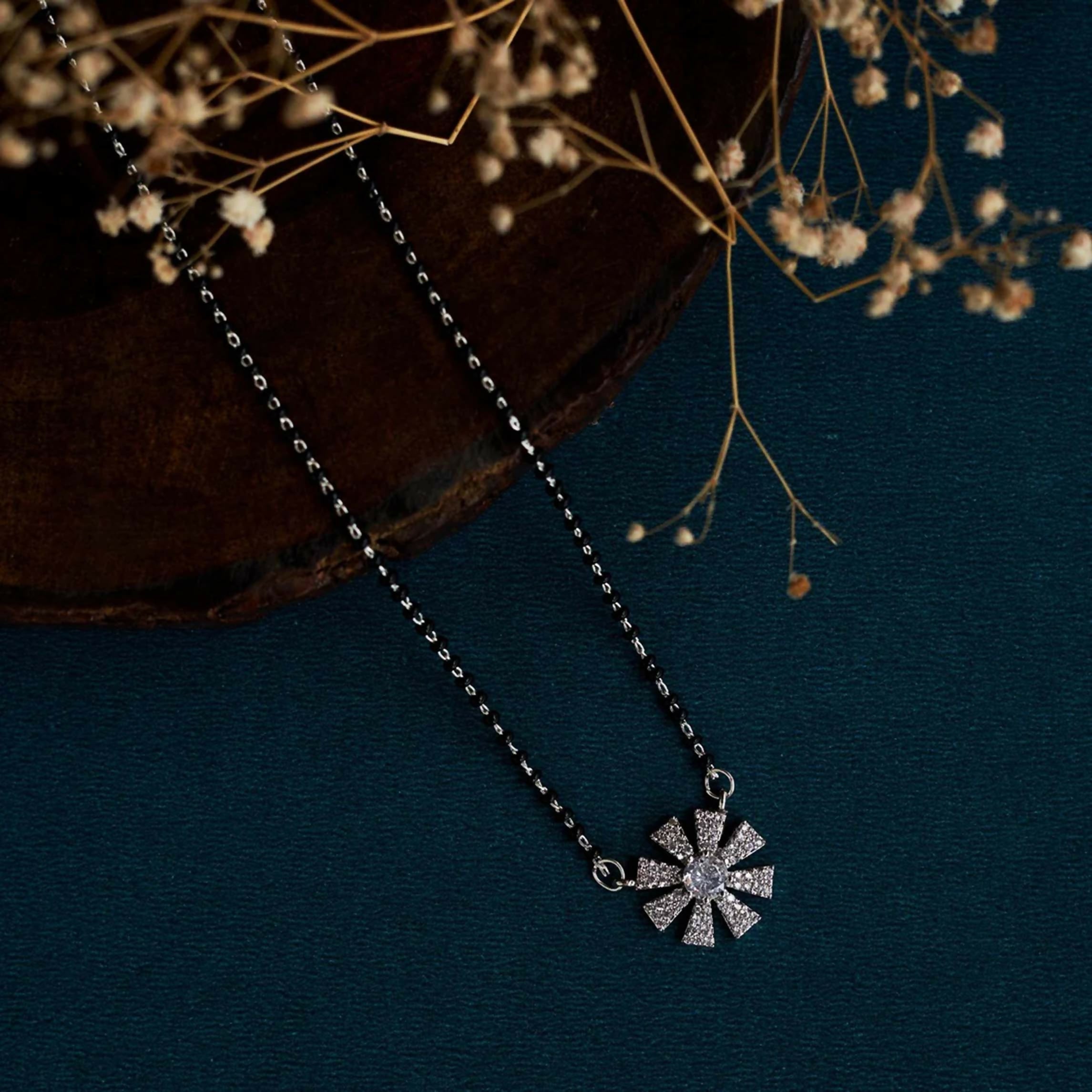 Joban Fashion Women White Ad Mangalsutra | Grab2Buy