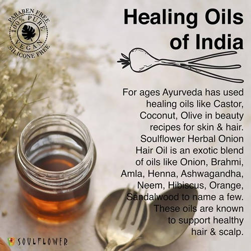 Soulflower Herbal Onion Hair Growth Oil | Grab2Buy