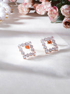 stone stud (Rose gold) - Ruby Raang | Grab2Buy