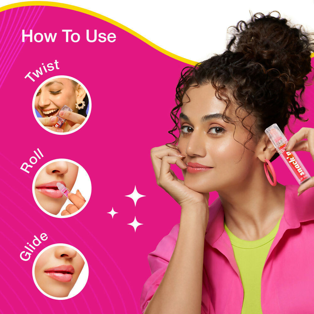 Swiss Beauty Craze Snack'N Nourishing Lip Oil - 1. Cinnamon Roll | Grab2Buy