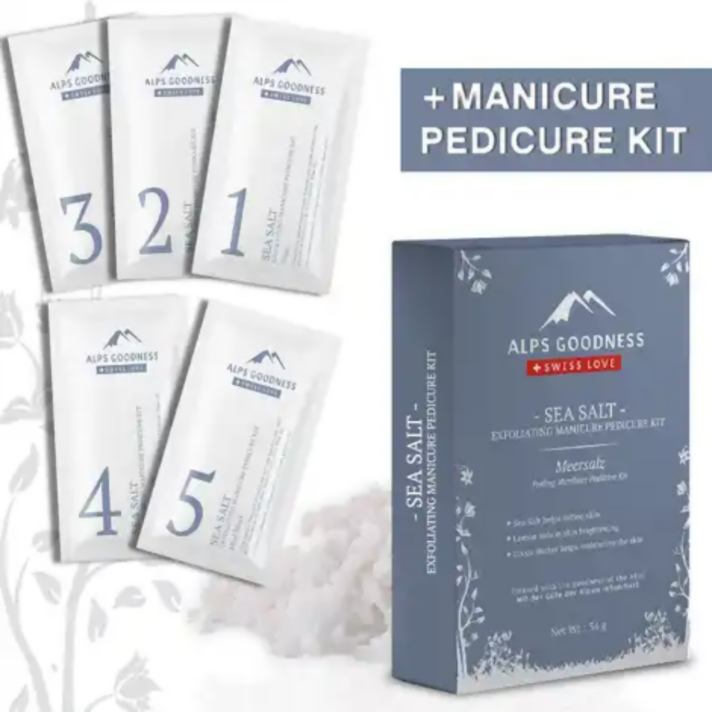 Alps Goodness Sea Salt Exfoliating Manicure Pedicure Kit | Grab2Buy