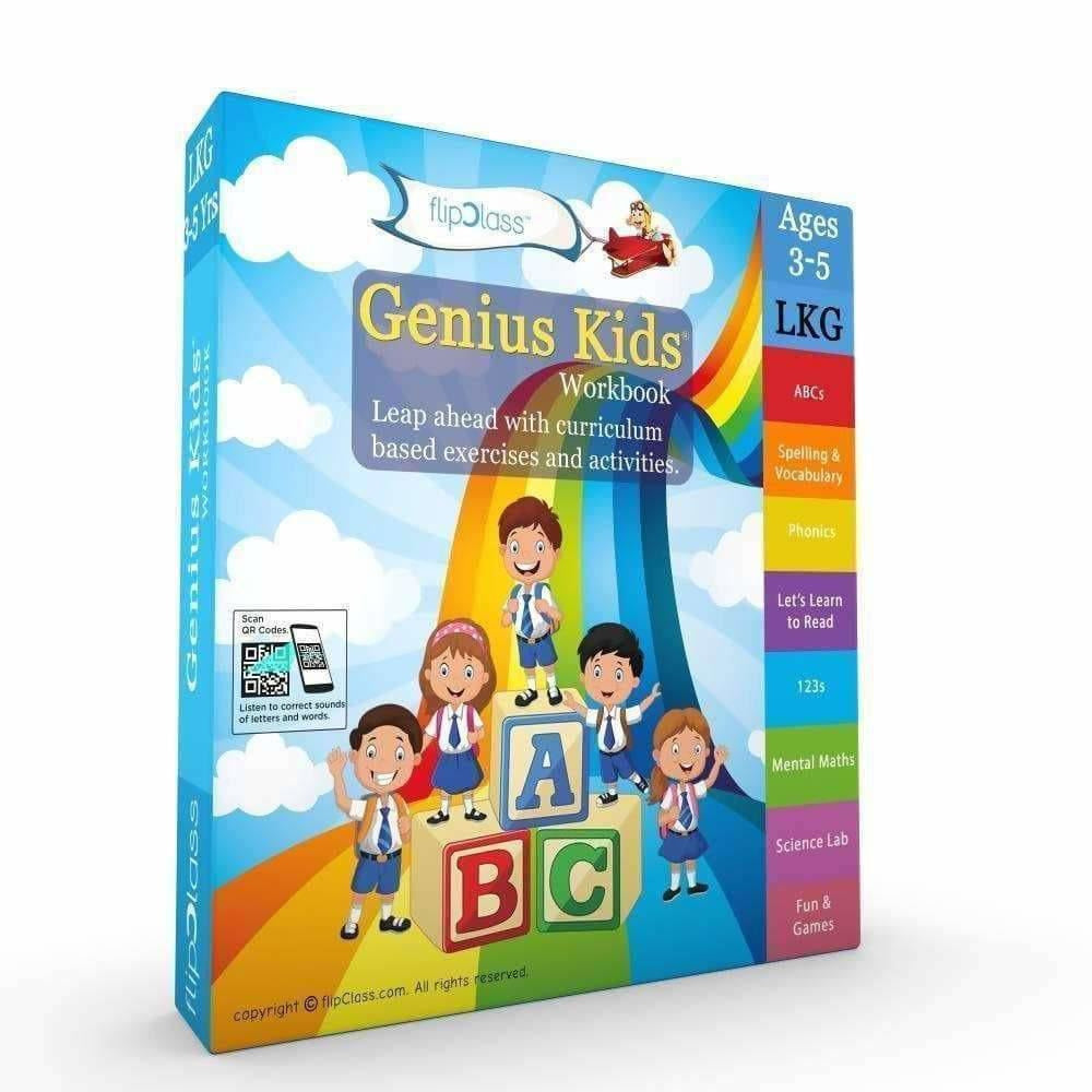Genius Kids Worksheets for Lkg - Set of 8 Workbooks for LKG | Grab2Buy