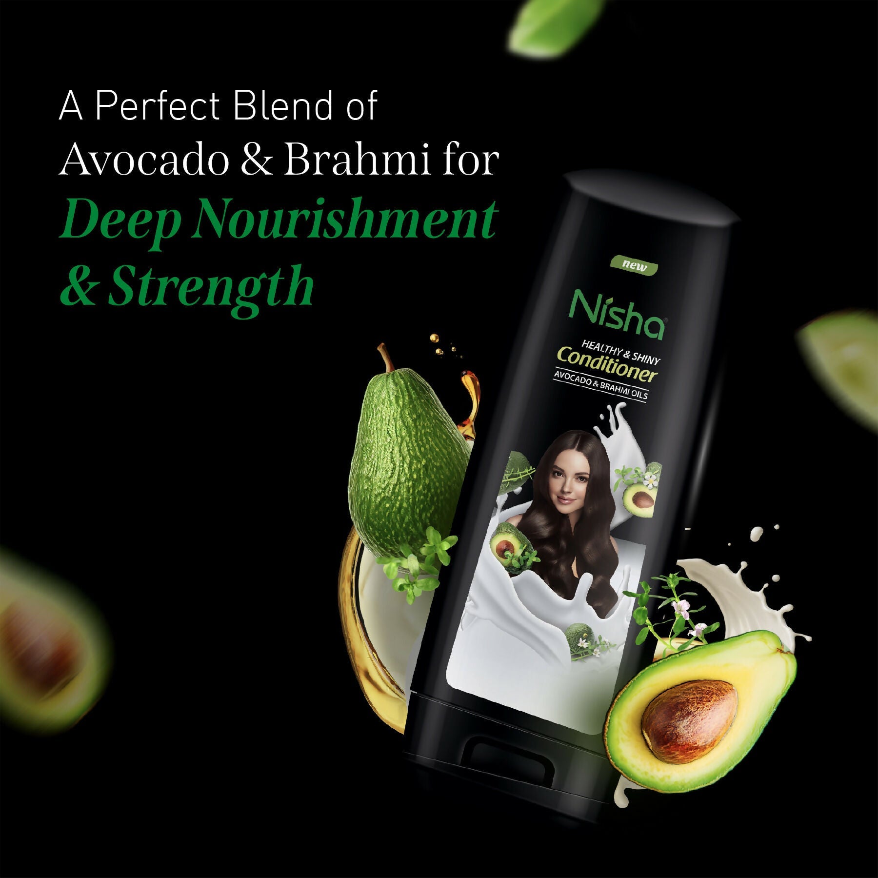 Nisha Conditioner For Women, Healthy & Shiny Formula With Avocado & Brahmi Oils | Grab2Buy