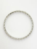 NVR Women's Set of 4 Silver-Plated CZ Stone-Studded Handcrafted Bangles | Grab2Buy