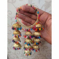 MS Fashion India Multicolor Hanging Bangles With Pearls And Jhumkas | Grab2Buy