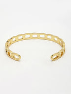 NVR Men's Set of 2 Gold & Black Rhodium-Plated Metal Cuff Bracelet