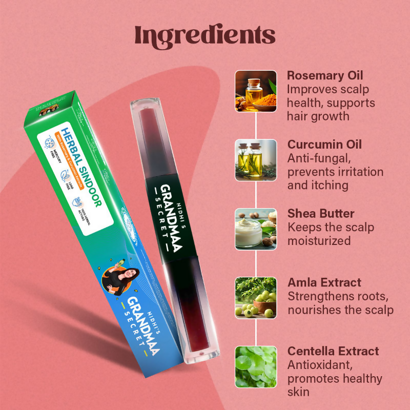 Nidhi's Grandmaa Secret Herbal Sindoor | Grab2Buy