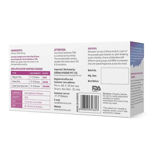 Sirona Periods Made Easy Tampons | Grab2Buy