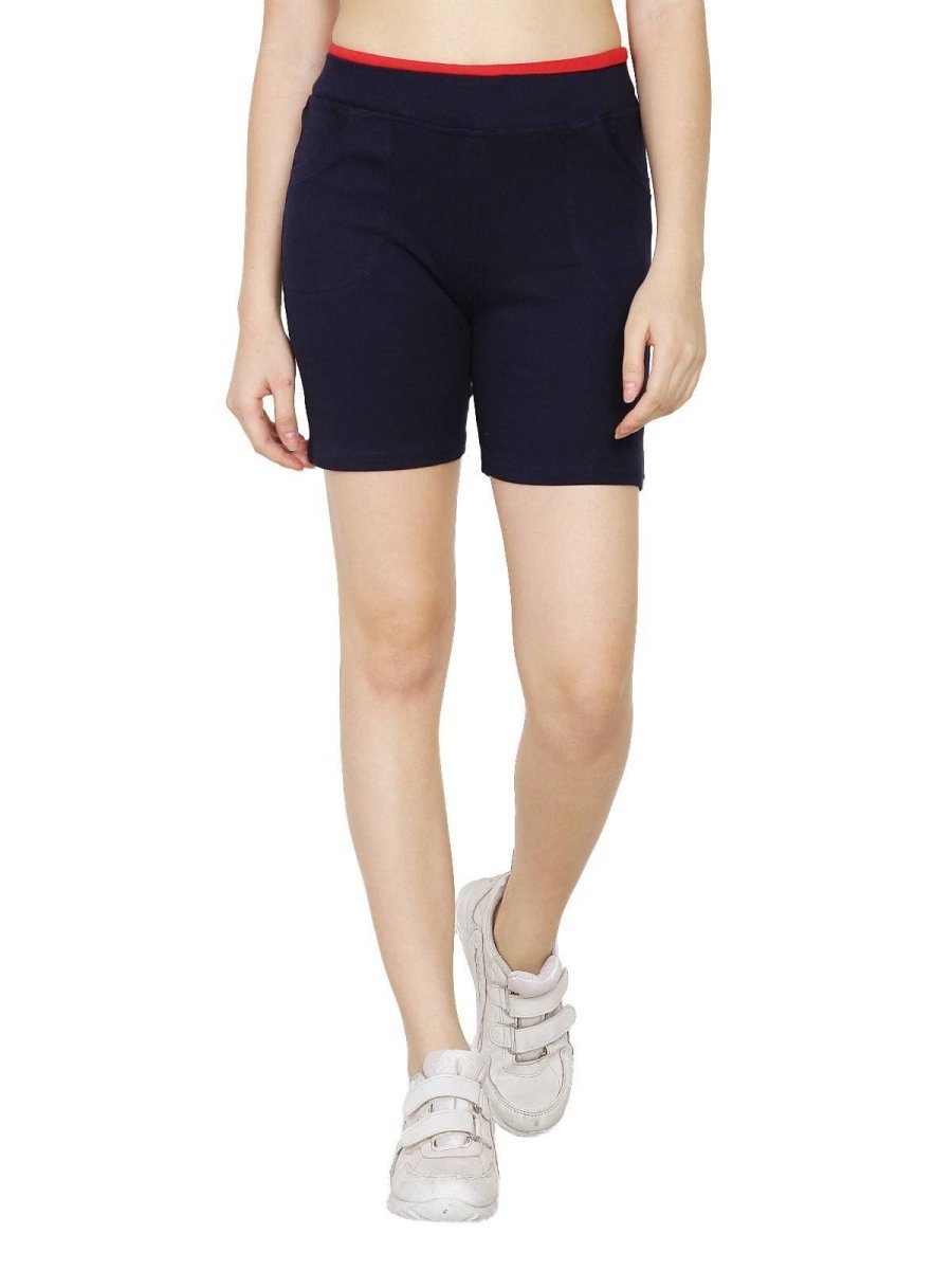 Asmaani Navy Blue Color Short Pant with Two Side Pockets | Grab2Buy