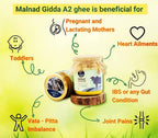 Indic Organics Forest Grazing Malnad Gidda Desi Cow's A2 Ghee | Pure Desi Cow Ghee | Cultured Premium Ghee | Swadesiicart