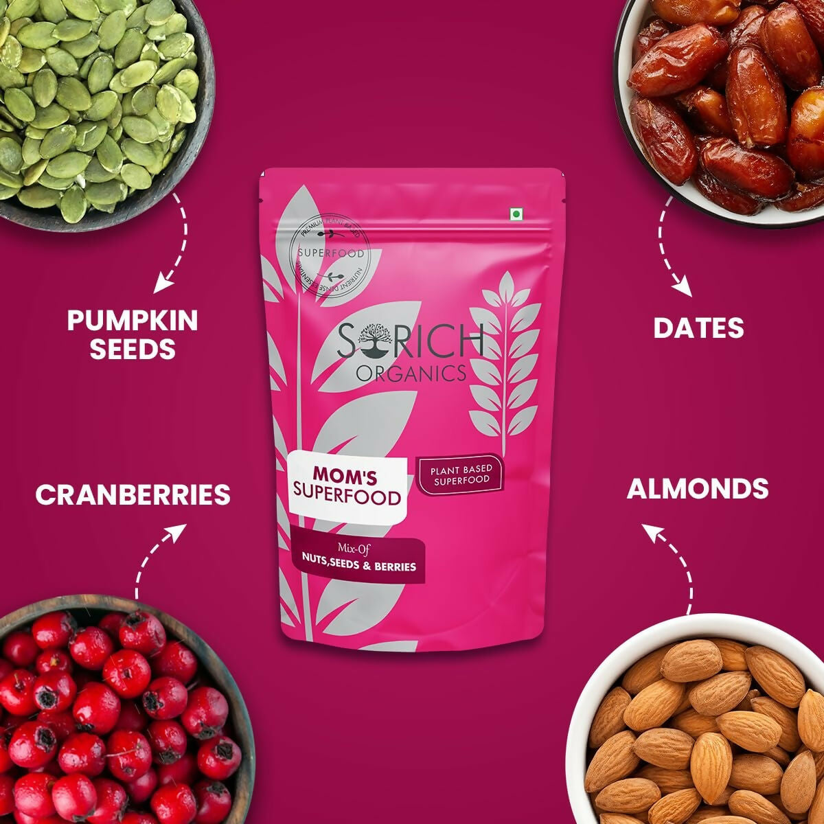 Sorich Organics Mother's Superfood Mix Nuts & Seeds | Grab2Buy