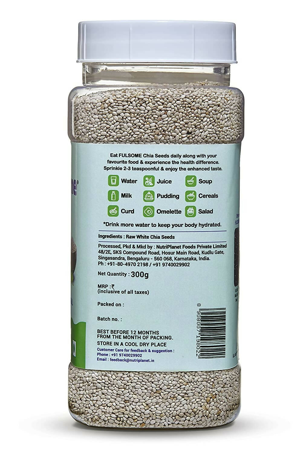 Fulsome Premium White Chia Seeds | Grab2Buy