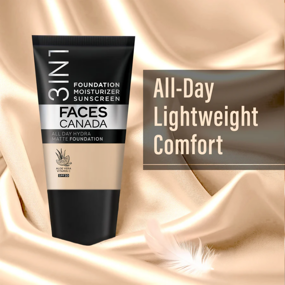Faces Canada All Day Hydra Matte Mini Foundation - Caramel Natural 023 | Grab2Buy