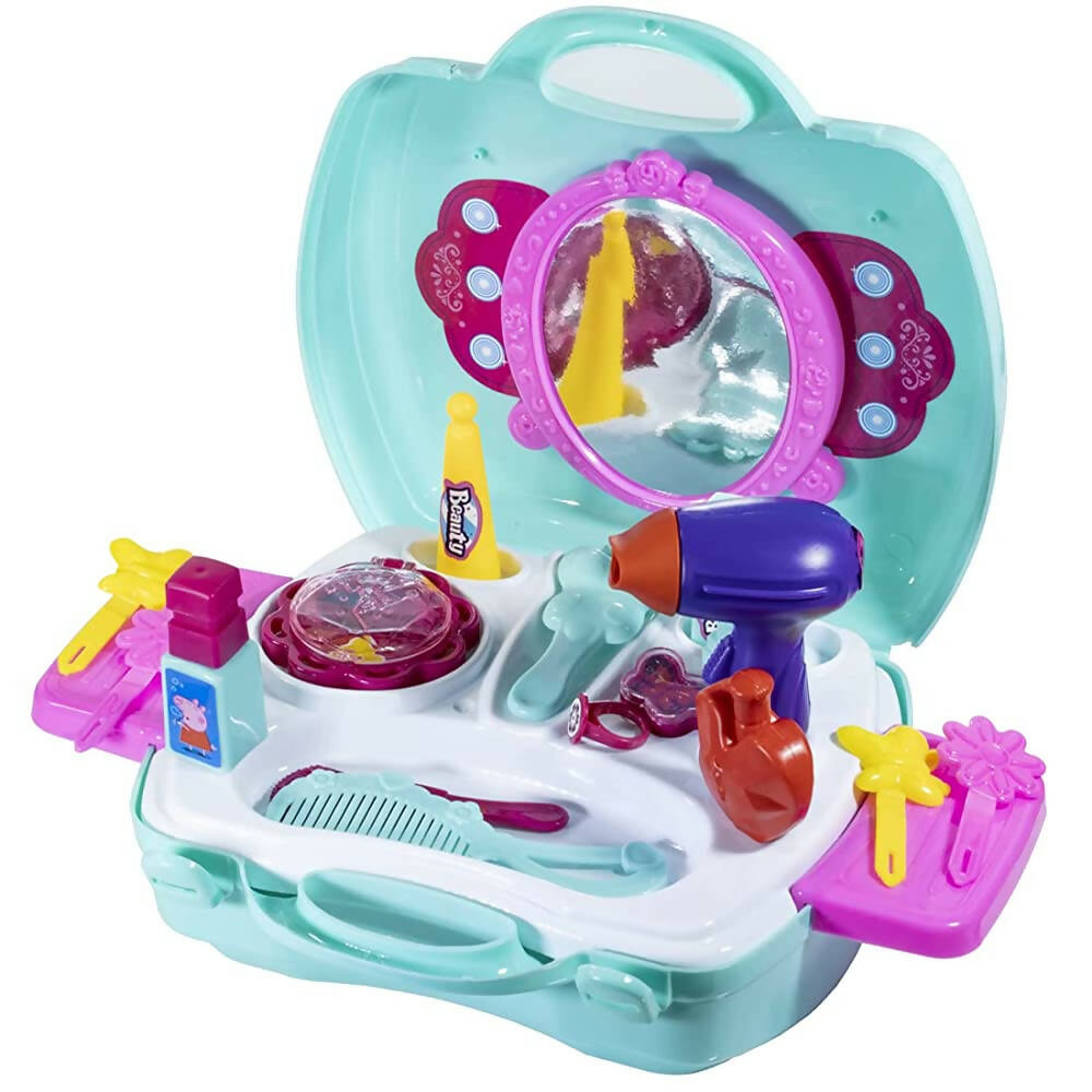 Skoodle Multicolor 22 Pieces Peppa Pig Beauty Set Toy with Beauty Suitcase for Kids Girls Age 3+ | Grab2Buy