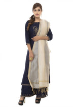 Mominos Fashion Light Golden Banarsi Piping Dupatta | Grab2Buy