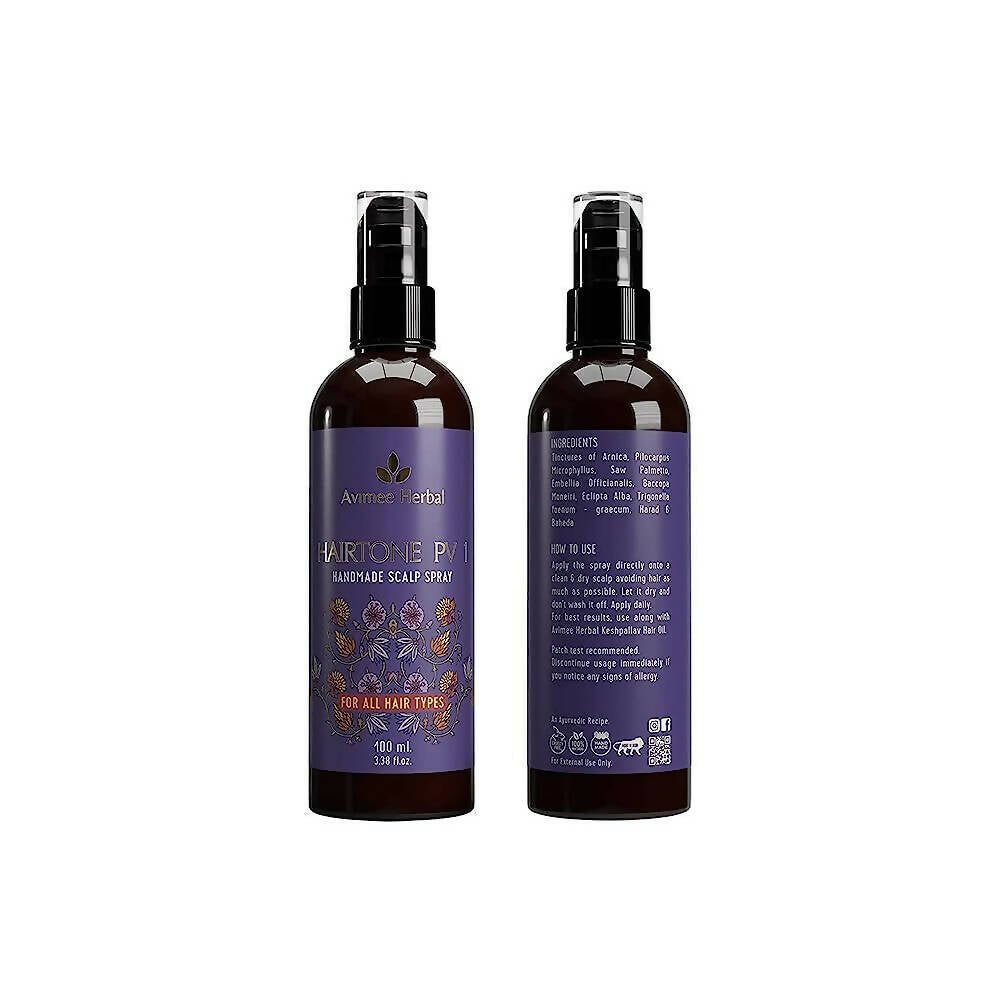Avimee Herbal Hair Tone Pv 1 Scalp Spray Natural DHT Blocker, With Saw Palmetto, Amla, Methi & Bhringraj Extracts | Grab2Buy