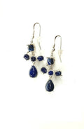 Bling Accessories Lapis Lazuli Semi Precious Natural Stone Earrings | Grab2Buy