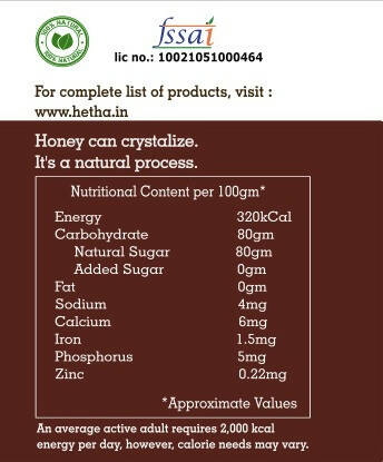 Hetha Pure Himalayan Wild Forest Raw Honey - NMR Passed | Unprocessed | Unpasteurized | Grab2Buy