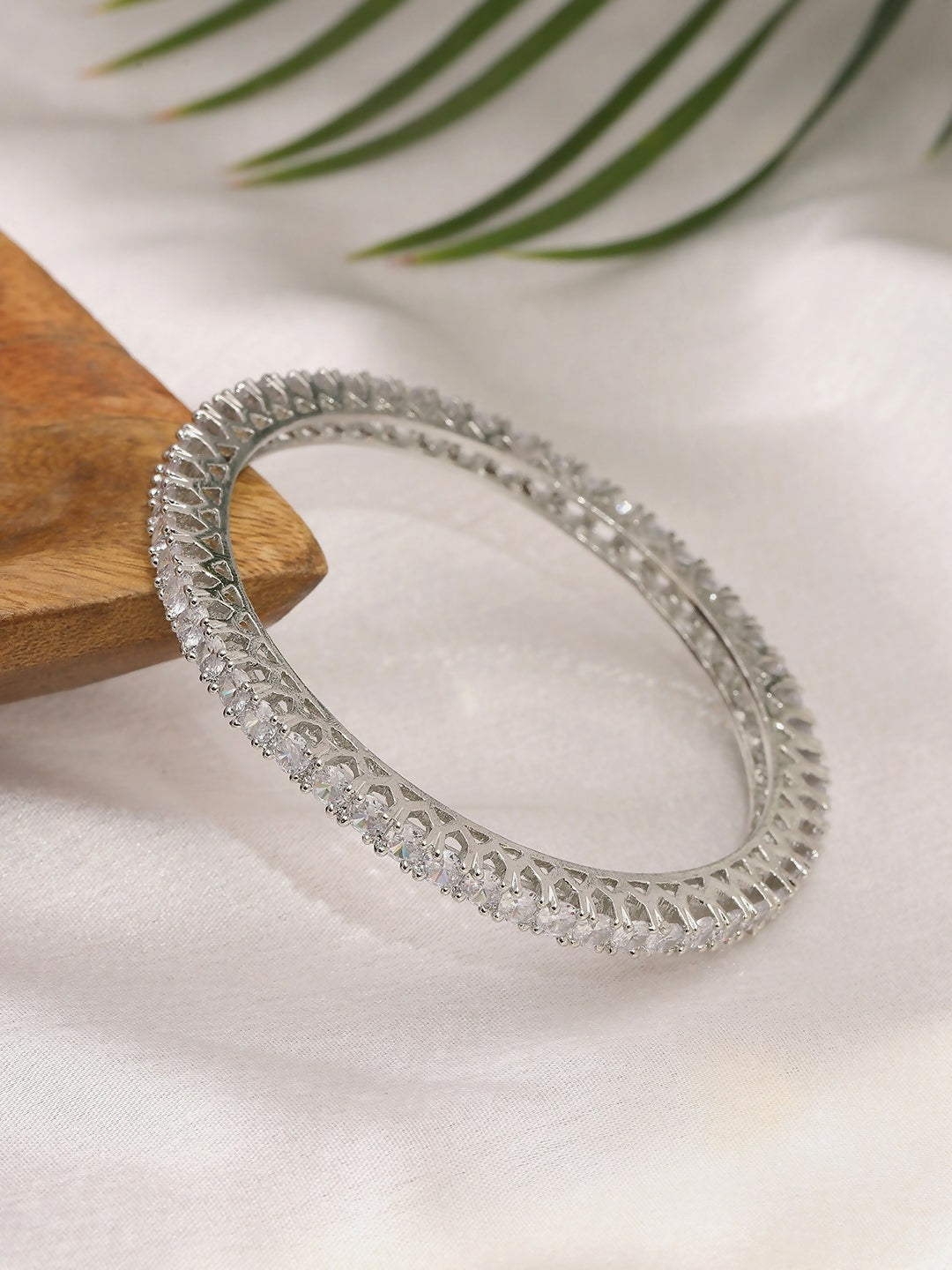 Crystal Stone Bangle- Ruby Raang | Grab2Buy