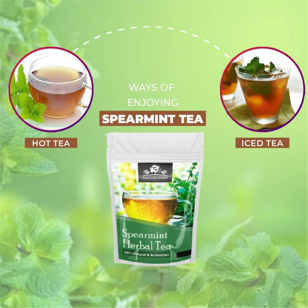Nature Yard Pure Organic Spearmint Herbal Tea Leaves | Grab2Buy