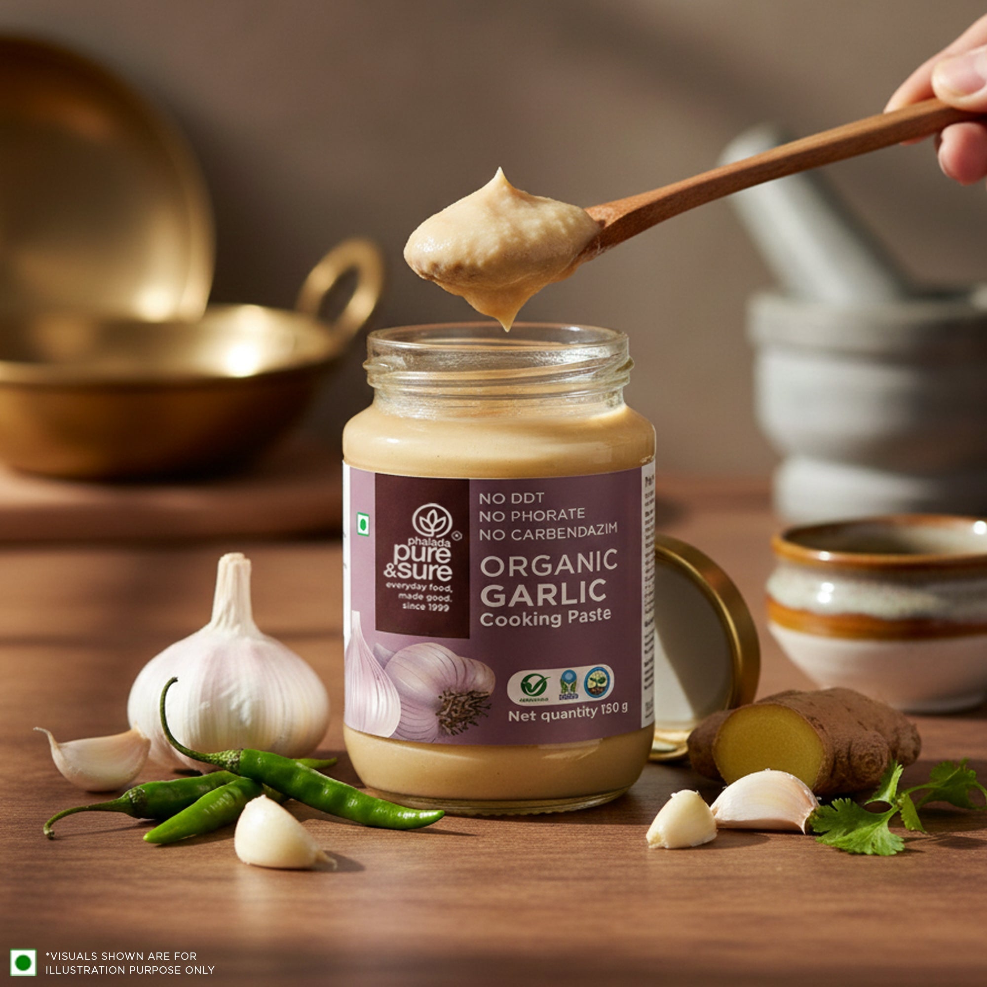 Pure & Sure Organic Garlic Paste | Grab2Buy