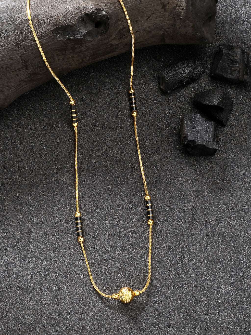 NVR Women's Gold-Polished Mangalsutra | Grab2Buy