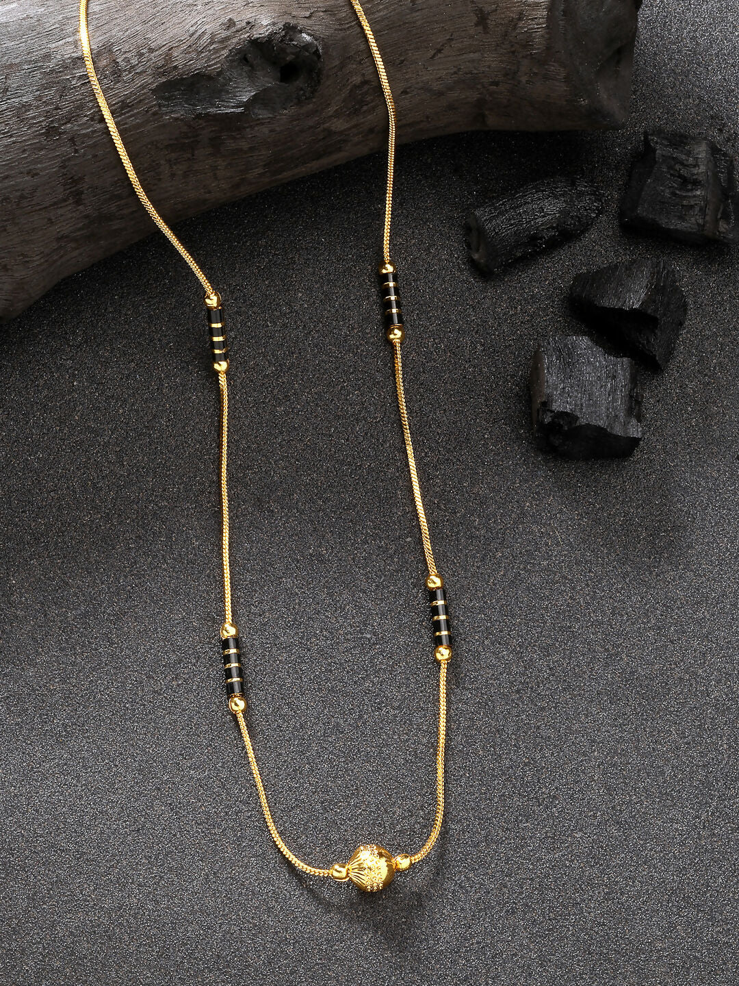 NVR Women's Gold-Polished Mangalsutra | Grab2Buy