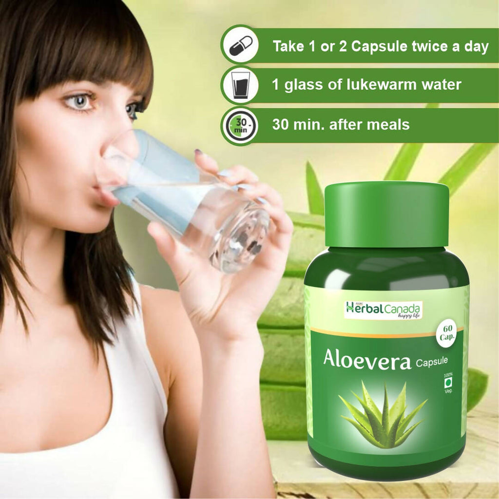 Herbal Canada Aloe Vera Capsules | Grab2Buy