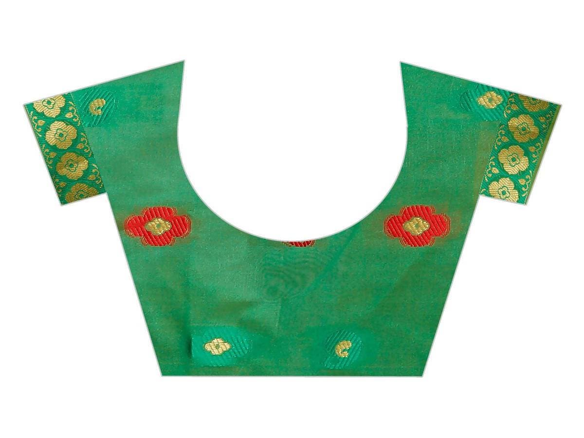 Vamika Banarasi Cotton Silk Yellow Weaving Saree | Grab2Buy