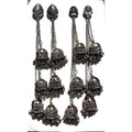 MS Fashion India Kashmiri Triple Jhumka Hanging Earrings | Grab2Buy