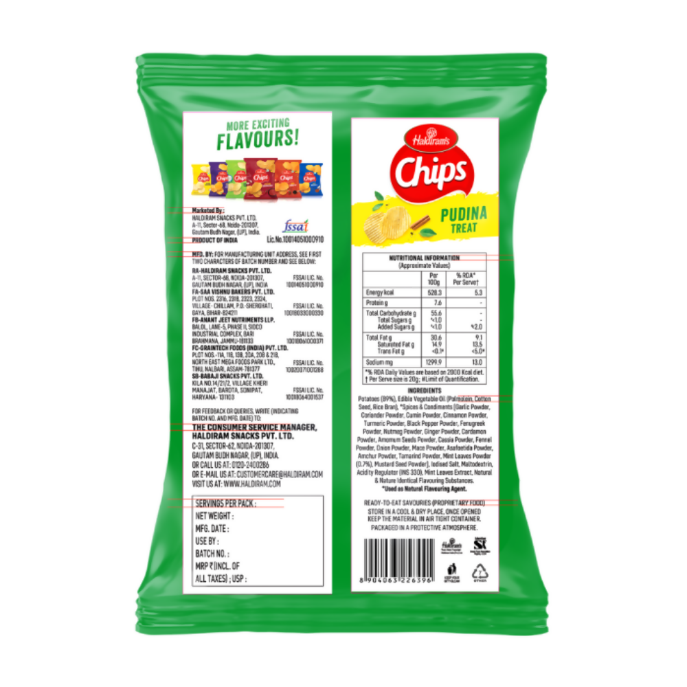 Haldiram's Pudina Treat Chips | Grab2Buy