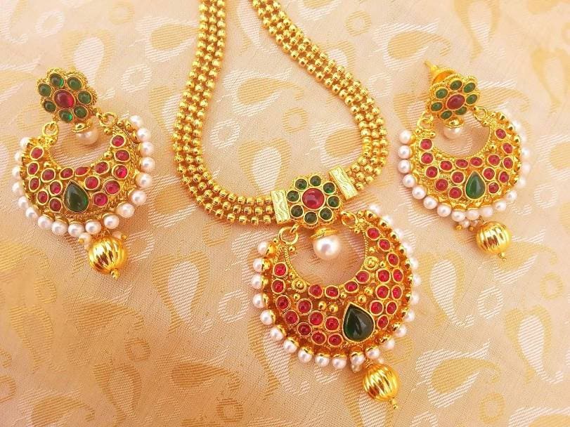 Multicolor Kemp Long Necklace Set | Grab2Buy