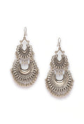Mominos Fashion Johar Kamal Silver-Plated Chandbali Earrings For Women | Grab2Buy