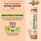 Nutrainix Charge Natural Vitamin C & Zinc Tablets | Grab2Buy