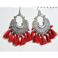 MS Fashion India Women artificial jwellery Earring Color-Red | Grab2Buy