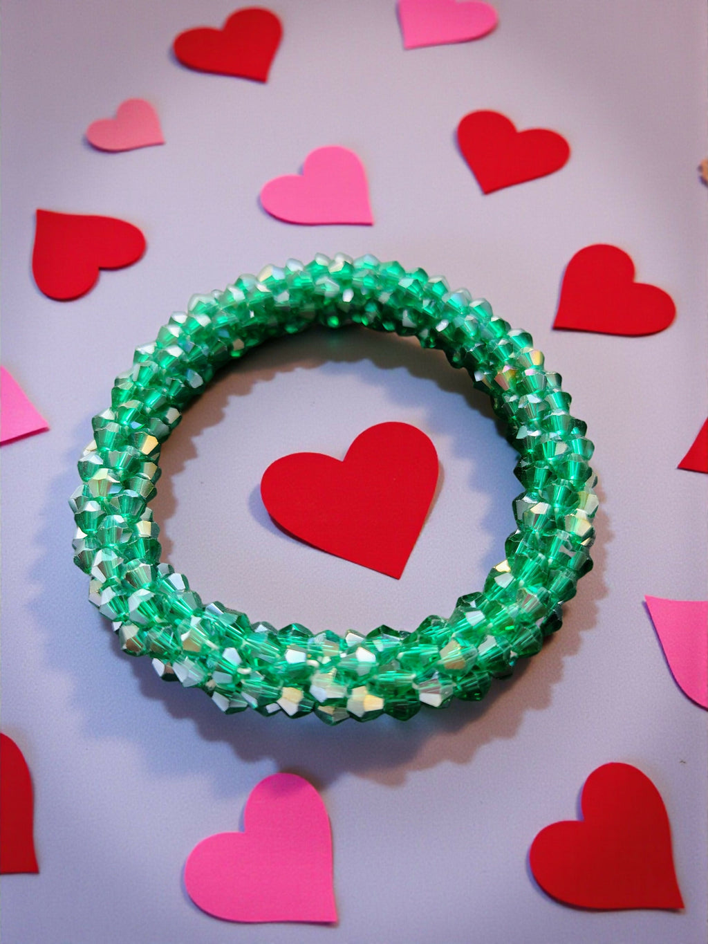 Inhanns Unisex Crystal Bloom – Adjustable Crystal Bead Bracelets - Sea Green | Grab2Buy