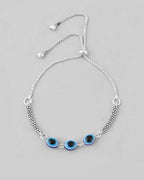 VOJ Set of 2 Traditional Evil Eye Designer Anklet