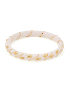 Ruby Raang White Traditional Bangle | Grab2Buy