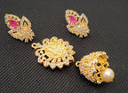 AD Rubies Designer 4 in 1 Temple Earrings | Grab2Buy