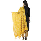 A R Silk Golden Box Regular Dupatta Yellow Color Dupatta or Chunni | Grab2Buy