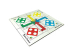 Kraftsman Wooden Portable Ludo Board Game for Kids and Adults (11?11 Inches) | Travel Pouch Included for Pawns and Dice | Grab2Buy