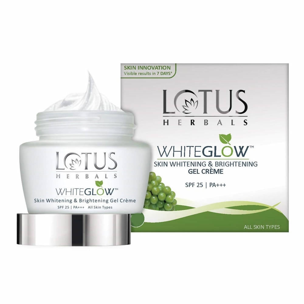 Lotus Herbals Whiteglow Skin Whitening And Brightening Gel Cream (SPF-25) | Grab2Buy