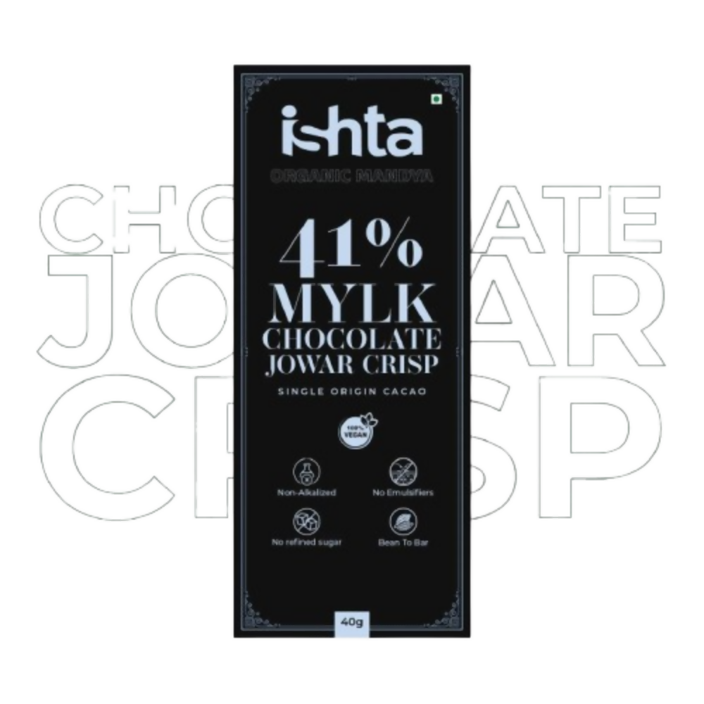 Organic Mandya 41% Mylk Chocolate with Jowar crisp | Grab2Buy