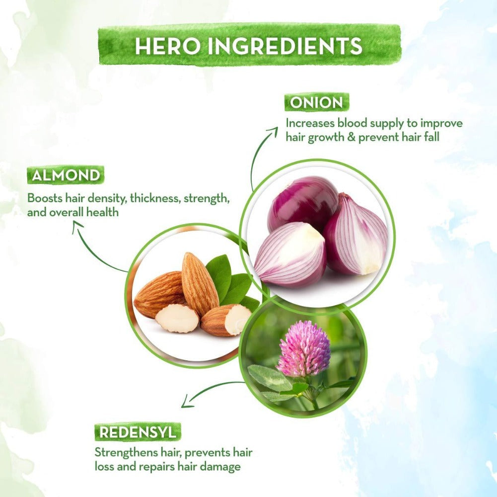 Mamaearth Onion Hair Oil With Onion & Redensyl For Hair Fall Control | Grab2Buy