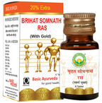 Basic Ayurveda Brihat Somnath Ras (With Gold)
